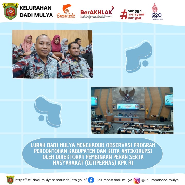 AGENDA KELURAHAN DADI MULYA BULAN AGUSTUS TAHUN 2024