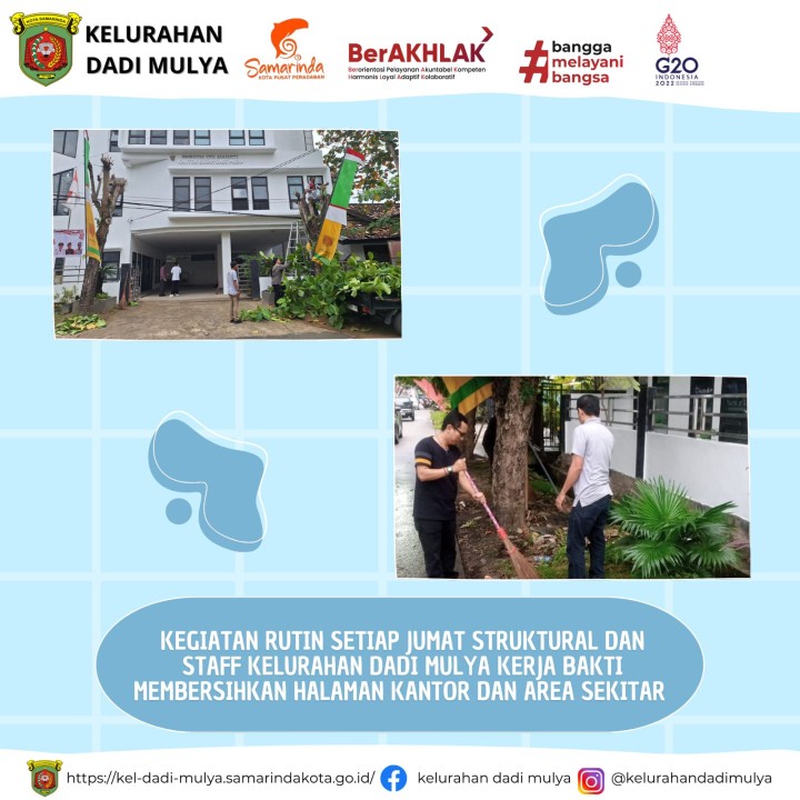 AGENDA KELURAHAN DADI MULYA BULAN AGUSTUS TAHUN 2024
