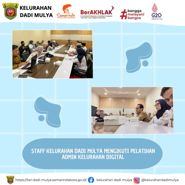 AGENDA KELURAHAN DADI MULYA BULAN AGUSTUS TAHUN 2024