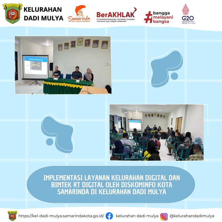 AGENDA KELURAHAN DADI MULYA BULAN AGUSTUS TAHUN 2024
