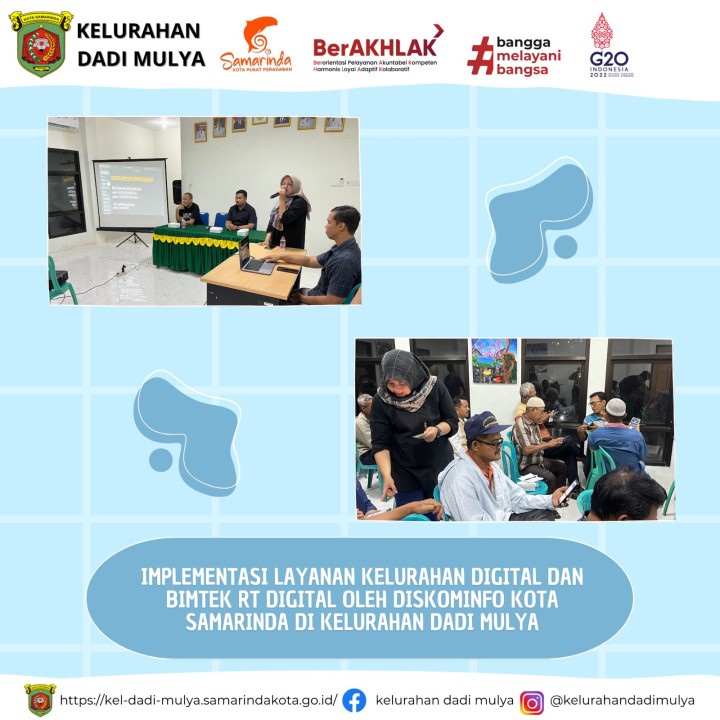 AGENDA KELURAHAN DADI MULYA BULAN AGUSTUS TAHUN 2024