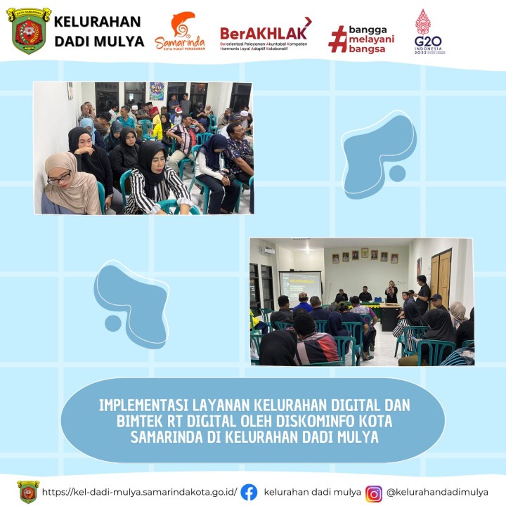 AGENDA KELURAHAN DADI MULYA BULAN AGUSTUS TAHUN 2024