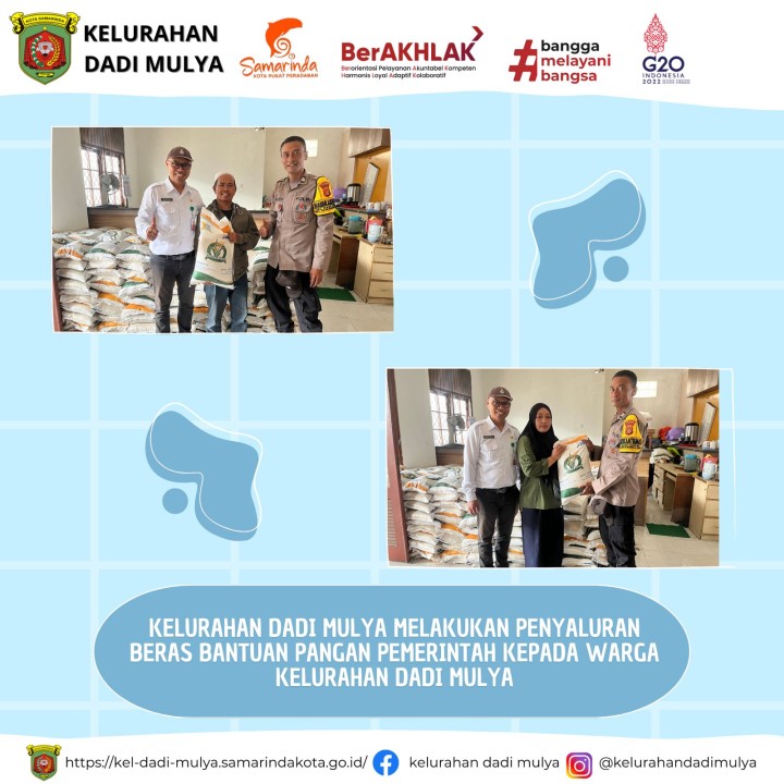 AGENDA KELURAHAN DADI MULYA BULAN AGUSTUS TAHUN 2024