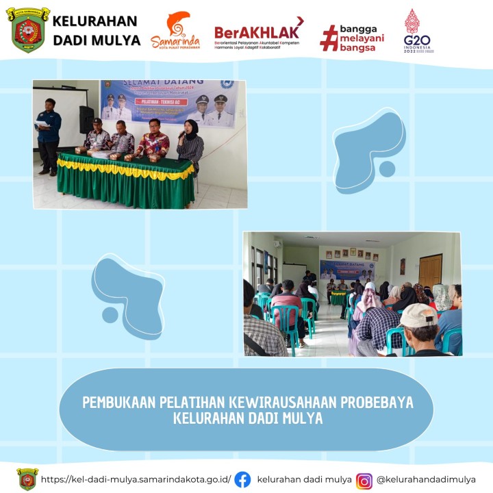 AGENDA KELURAHAN DADI MULYA BULAN AGUSTUS TAHUN 2024