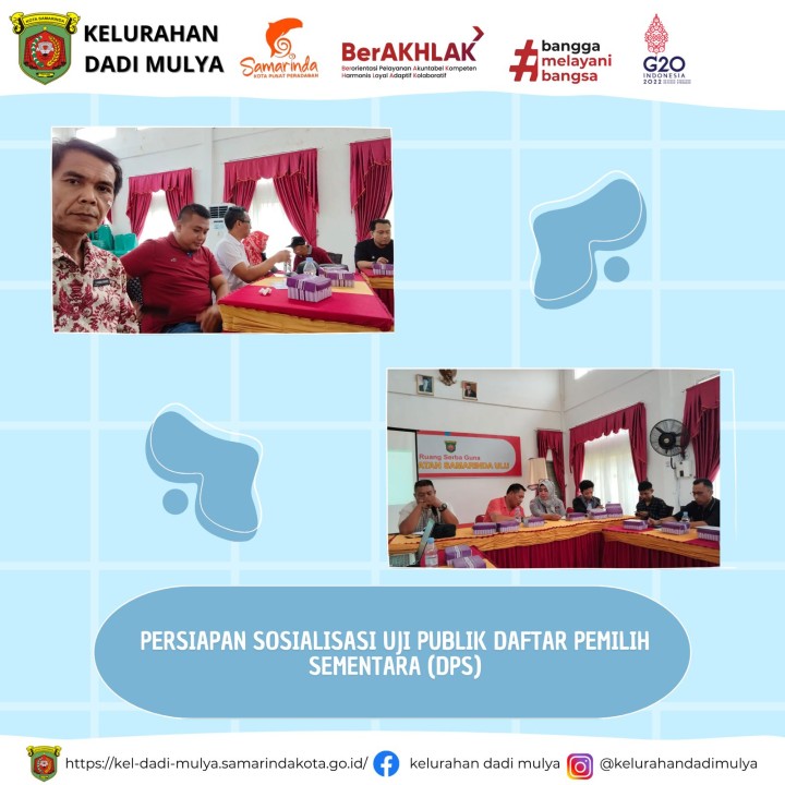 AGENDA KELURAHAN DADI MULYA BULAN AGUSTUS TAHUN 2024