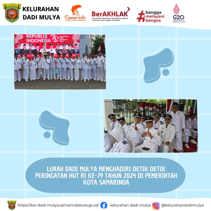 AGENDA KELURAHAN DADI MULYA BULAN AGUSTUS TAHUN 2024