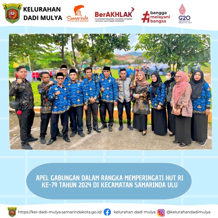 AGENDA KELURAHAN DADI MULYA BULAN AGUSTUS TAHUN 2024