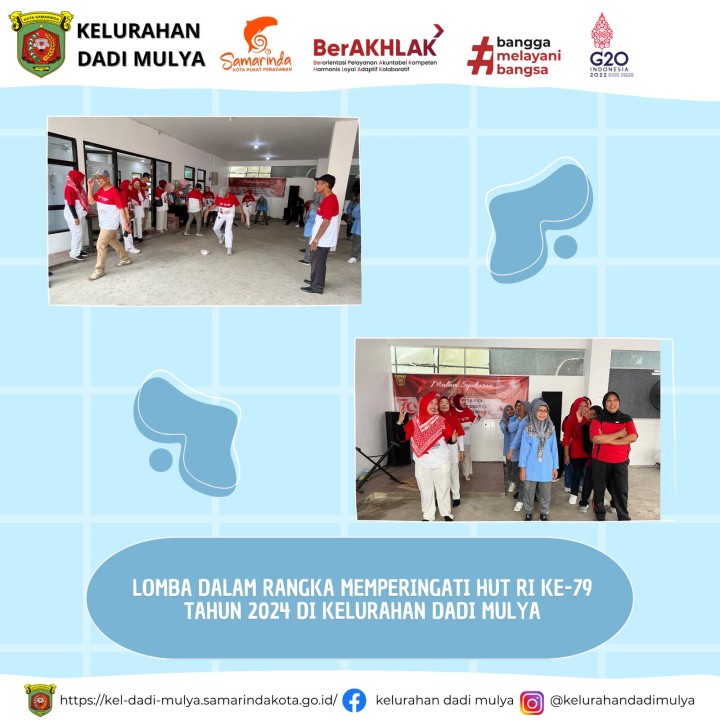 AGENDA KELURAHAN DADI MULYA BULAN AGUSTUS TAHUN 2024