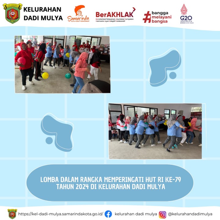 AGENDA KELURAHAN DADI MULYA BULAN AGUSTUS TAHUN 2024