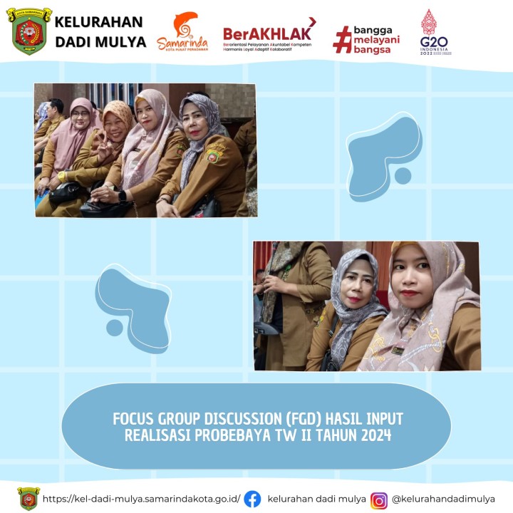 AGENDA KELURAHAN DADI MULYA BULAN AGUSTUS TAHUN 2024