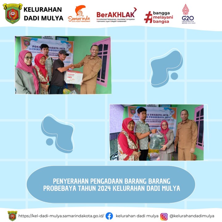 AGENDA KELURAHAN DADI MULYA BULAN AGUSTUS TAHUN 2024