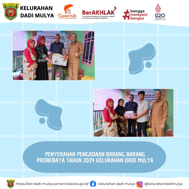 AGENDA KELURAHAN DADI MULYA BULAN AGUSTUS TAHUN 2024
