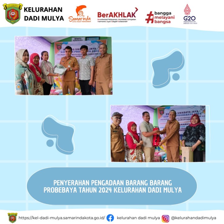 AGENDA KELURAHAN DADI MULYA BULAN AGUSTUS TAHUN 2024