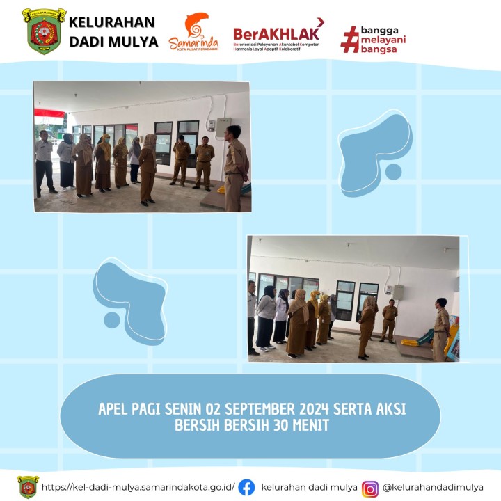 AGENDA KELURAHAN DADI MULYA BULAN SEPTEMBER TAHUN 2024