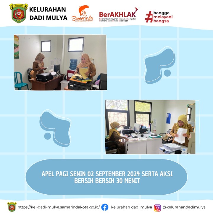 AGENDA KELURAHAN DADI MULYA BULAN SEPTEMBER TAHUN 2024