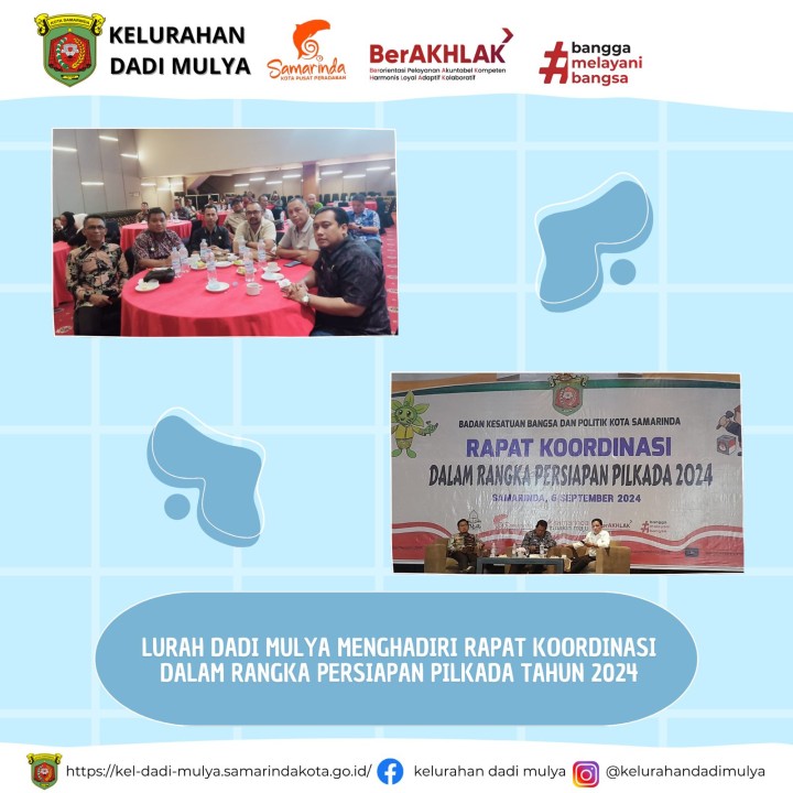 AGENDA KELURAHAN DADI MULYA BULAN SEPTEMBER TAHUN 2024