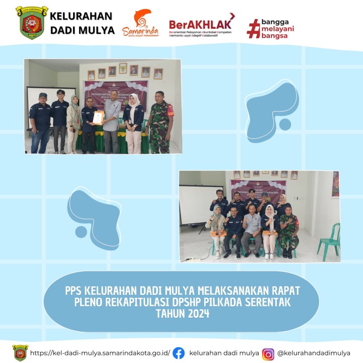 AGENDA KELURAHAN DADI MULYA BULAN SEPTEMBER TAHUN 2024