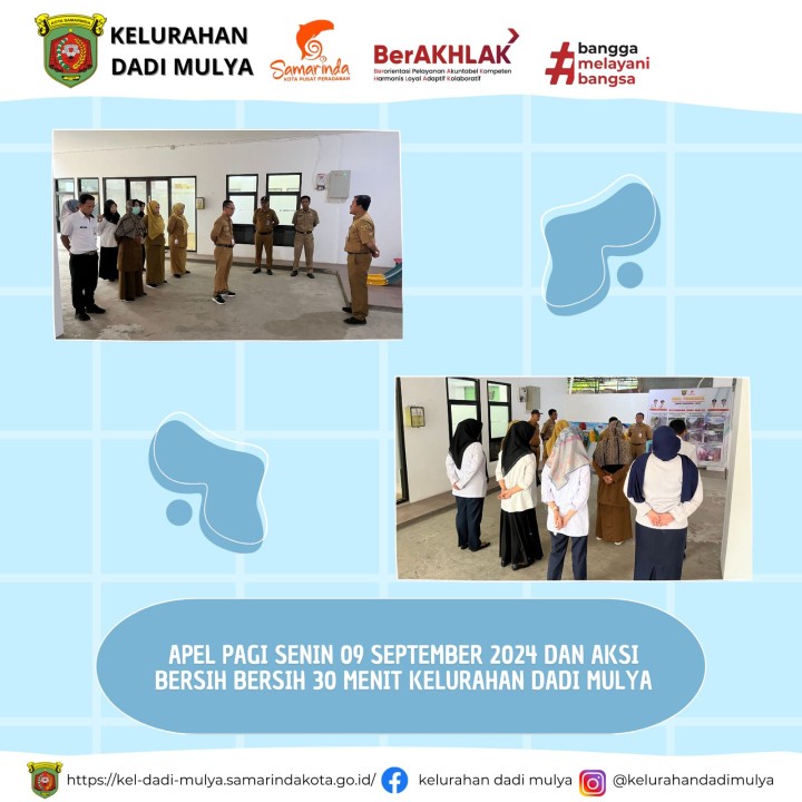 AGENDA KELURAHAN DADI MULYA BULAN SEPTEMBER TAHUN 2024