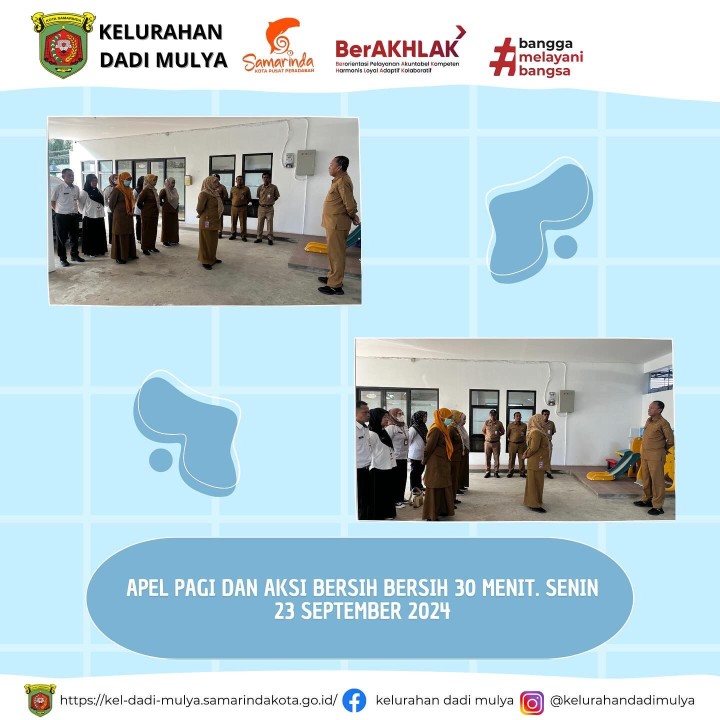 AGENDA KELURAHAN DADI MULYA BULAN SEPTEMBER TAHUN 2024
