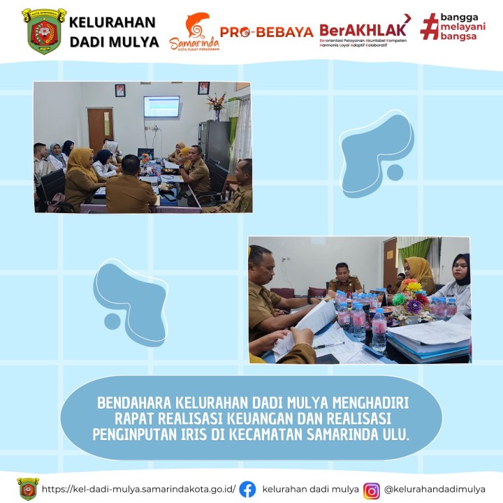 AGENDA KELURAHAN DADI MULYA BULAN OKTOBER TAHUN 2024