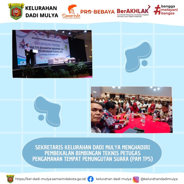 AGENDA KELURAHAN DADI MULYA BULAN OKTOBER TAHUN 2024
