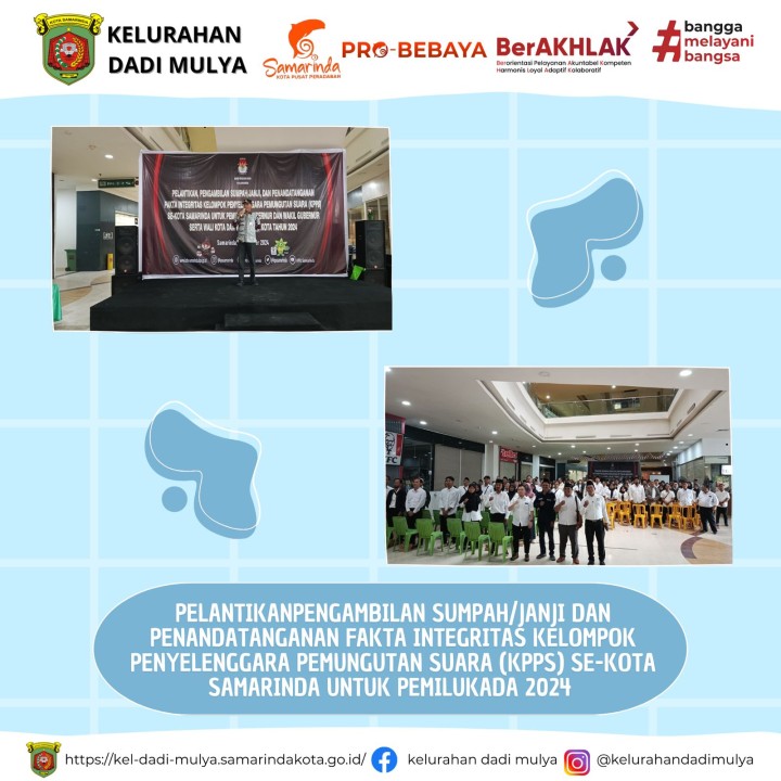 AGENDA KELURAHAN DADI MULYA BULAN NOVEMBER TAHUN 2024