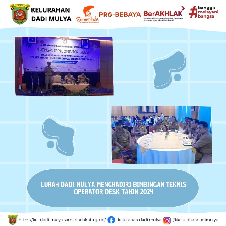 AGENDA KELURAHAN DADI MULYA BULAN NOVEMBER TAHUN 2024