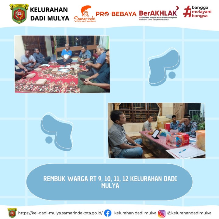 AGENDA KELURAHAN DADI MULYA BULAN NOVEMBER TAHUN 2024