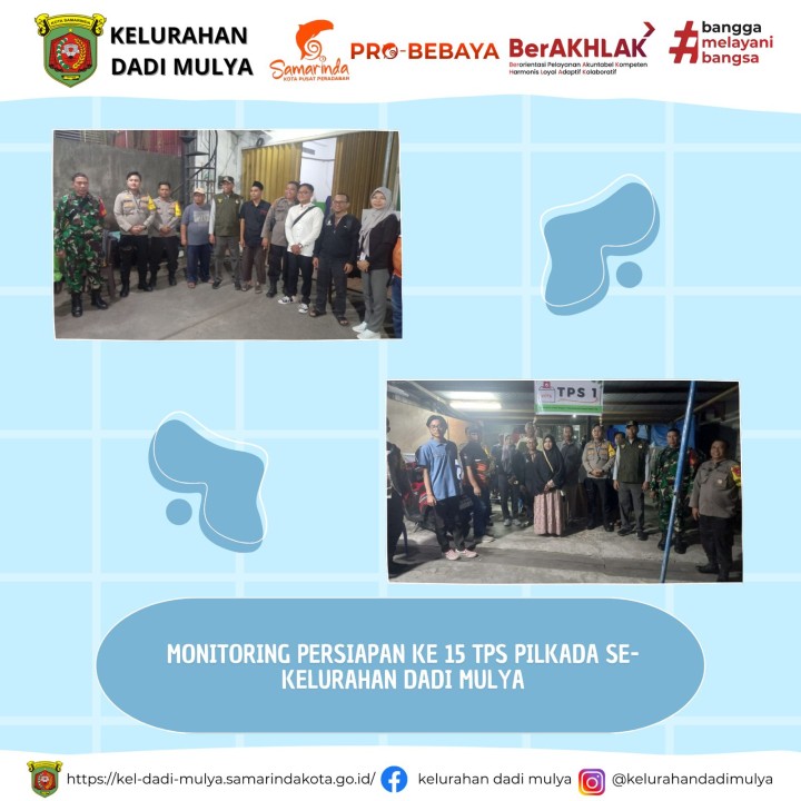 AGENDA KELURAHAN DADI MULYA BULAN NOVEMBER TAHUN 2024