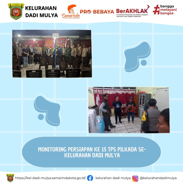 AGENDA KELURAHAN DADI MULYA BULAN NOVEMBER TAHUN 2024