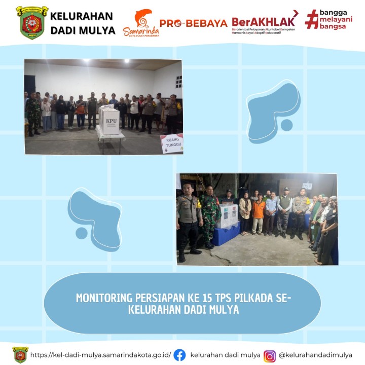 AGENDA KELURAHAN DADI MULYA BULAN NOVEMBER TAHUN 2024