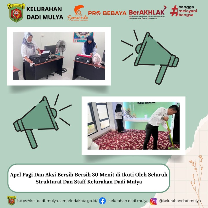 AGENDA KELURAHAN DADI MULYA BULAN JANUARI TAHUN 2025