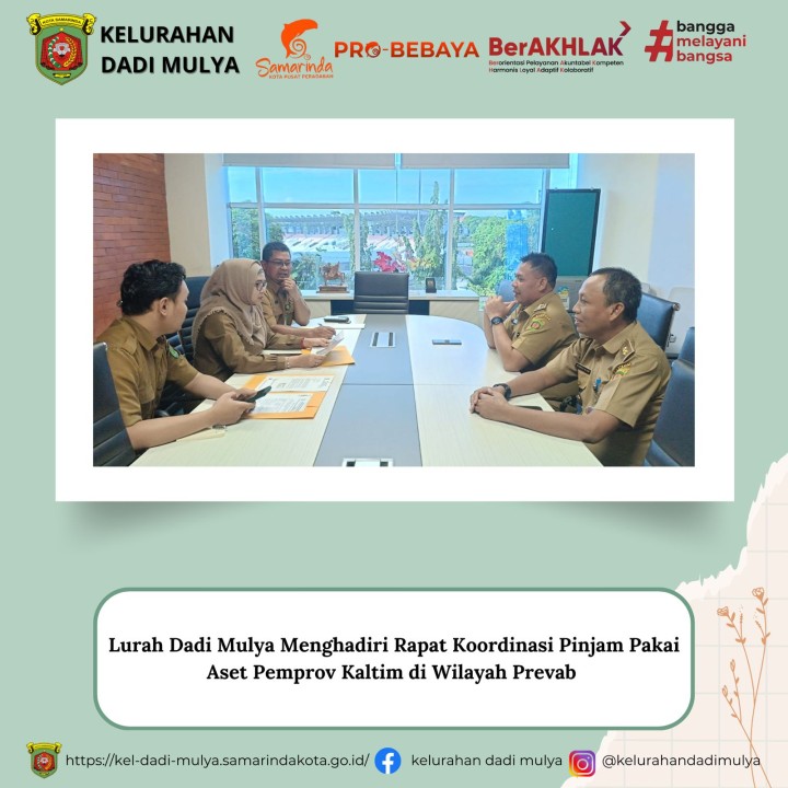 AGENDA KELURAHAN DADI MULYA BULAN JANUARI TAHUN 2025