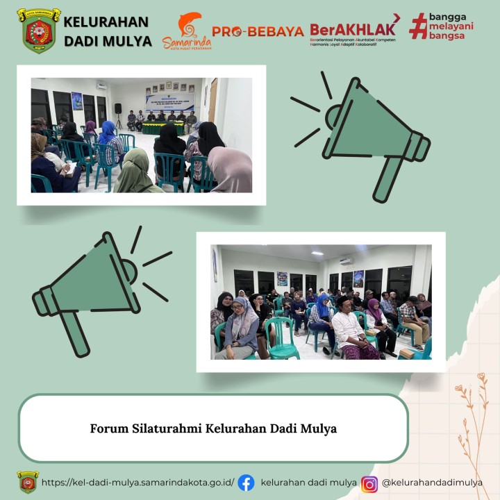 AGENDA KELURAHAN DADI MULYA BULAN JANUARI TAHUN 2025