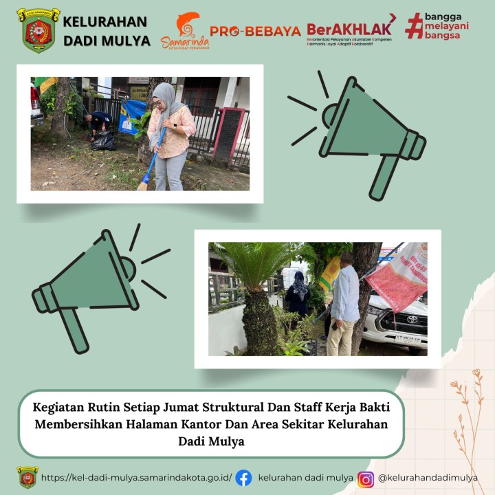 AGENDA KELURAHAN DADI MULYA BULAN JANUARI TAHUN 2025