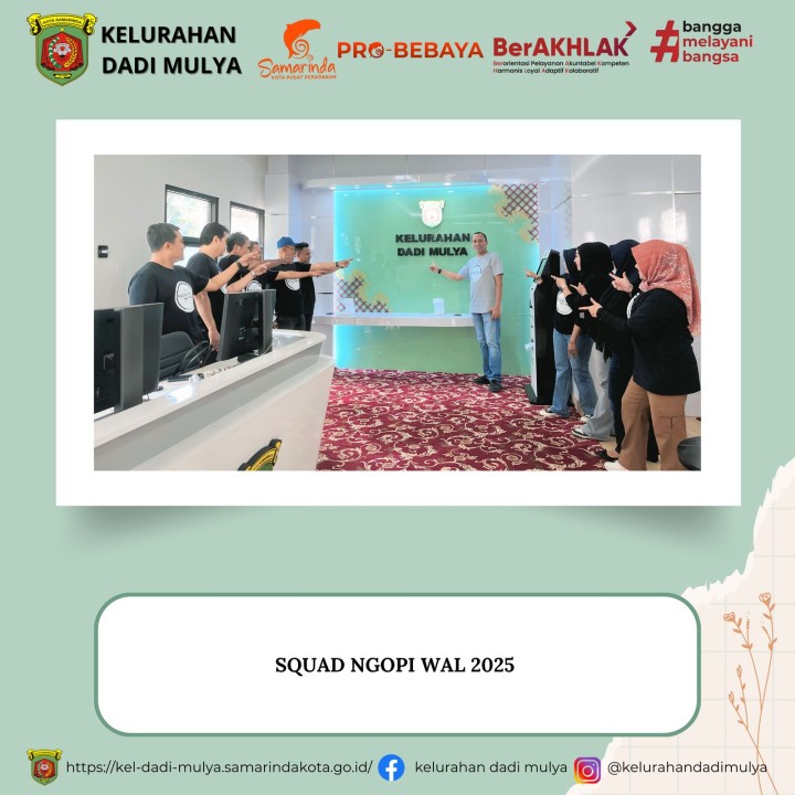 AGENDA KELURAHAN DADI MULYA BULAN JANUARI TAHUN 2025