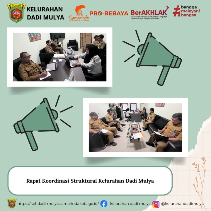 AGENDA KELURAHAN DADI MULYA BULAN FEBRUARI TAHUN 2025