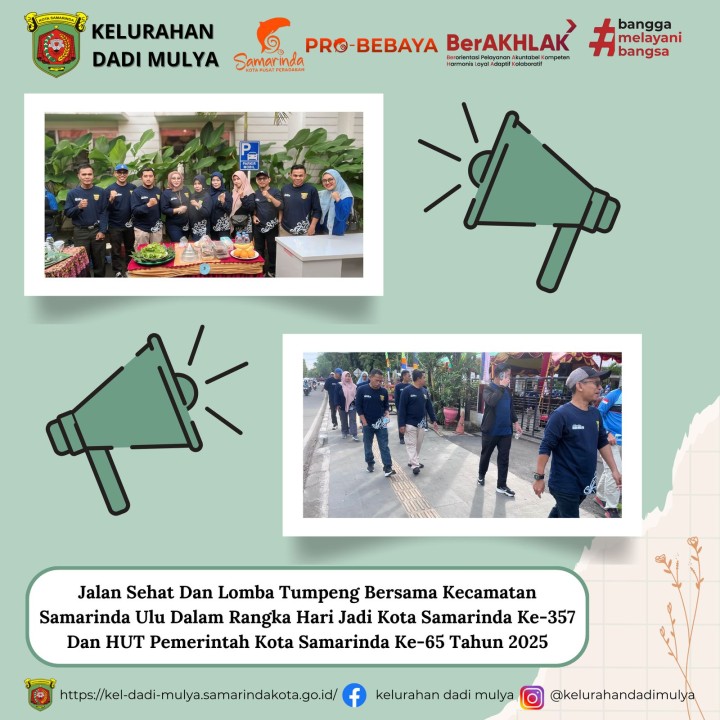 AGENDA KELURAHAN DADI MULYA BULAN FEBRUARI TAHUN 2025