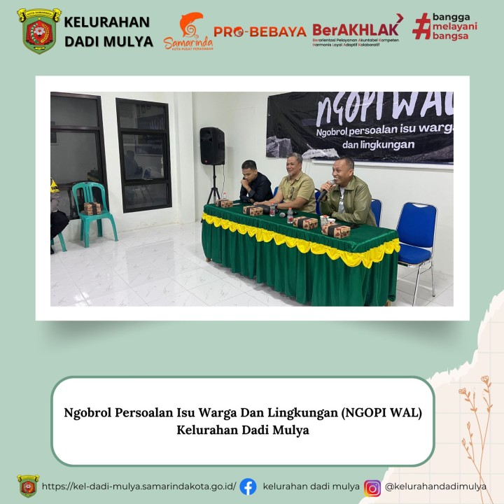 AGENDA KELURAHAN DADI MULYA BULAN FEBRUARI TAHUN 2025