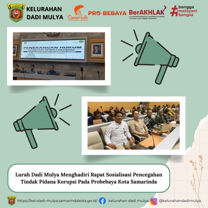 AGENDA KELURAHAN DADI MULYA BULAN FEBRUARI TAHUN 2025
