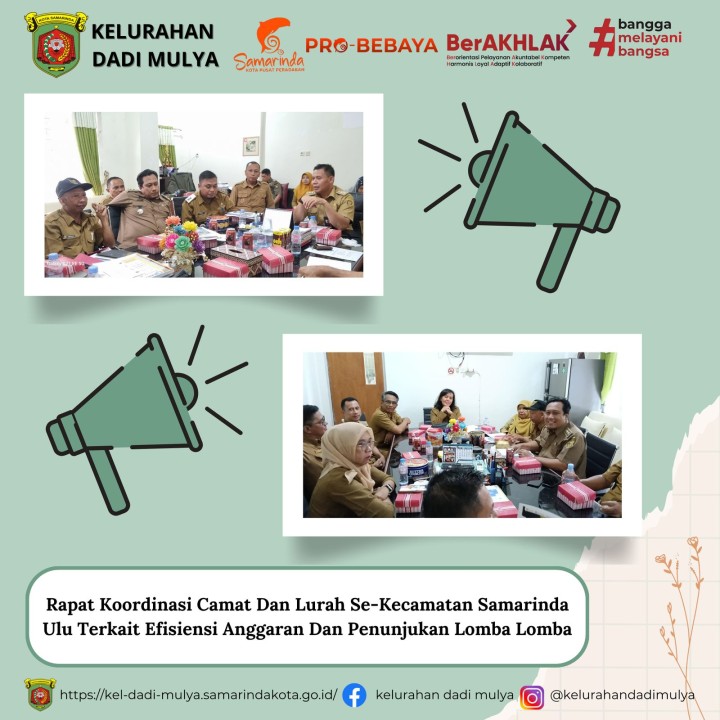 AGENDA KELURAHAN DADI MULYA BULAN FEBRUARI TAHUN 2025