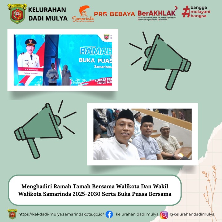 AGENDA KELURAHAN DADI MULYA BULAN MARET TAHUN 2025