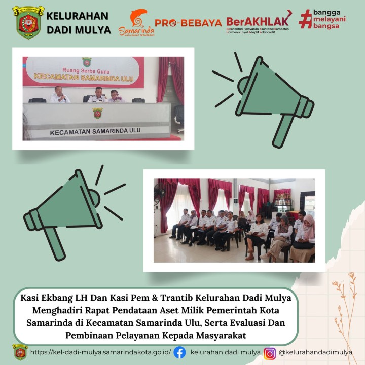 AGENDA KELURAHAN DADI MULYA BULAN MARET TAHUN 2025