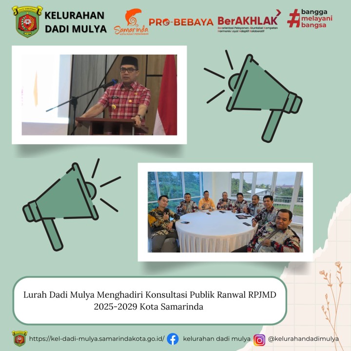 AGENDA KELURAHAN DADI MULYA BULAN MARET TAHUN 2025