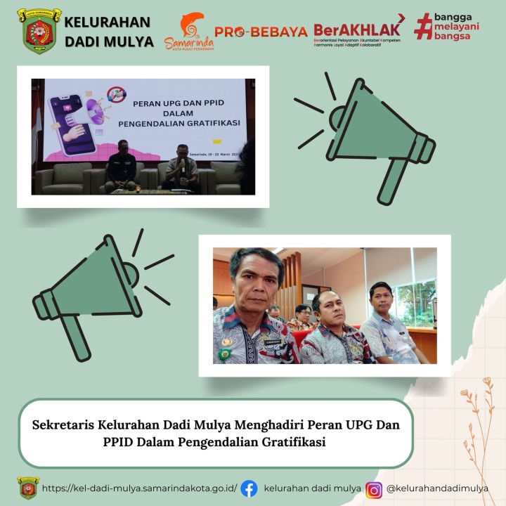 AGENDA KELURAHAN DADI MULYA BULAN MARET TAHUN 2025