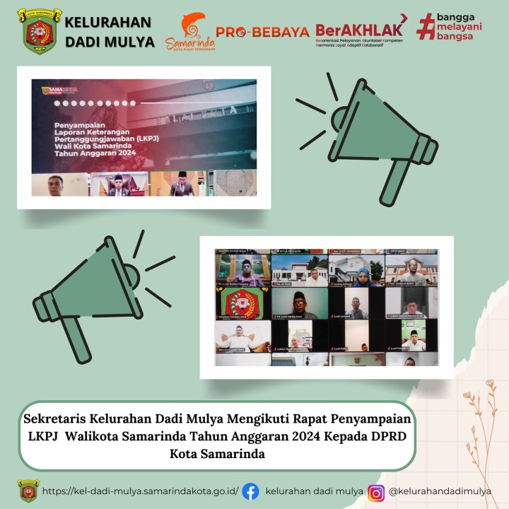 AGENDA KELURAHAN DADI MULYA BULAN MARET TAHUN 2025