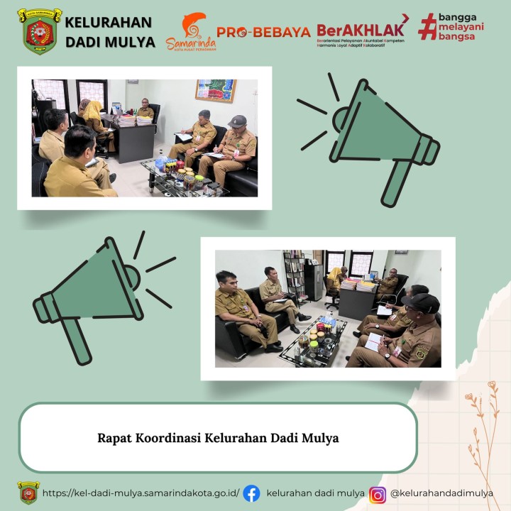 AGENDA KELURAHAN DADI MULYA BULAN APRIL TAHUN 2025