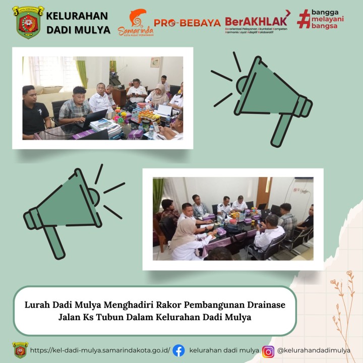 AGENDA KELURAHAN DADI MULYA BULAN APRIL TAHUN 2025