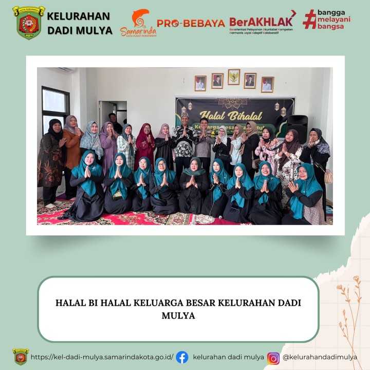 AGENDA KELURAHAN DADI MULYA BULAN APRIL TAHUN 2025