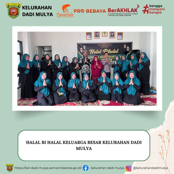AGENDA KELURAHAN DADI MULYA BULAN APRIL TAHUN 2025